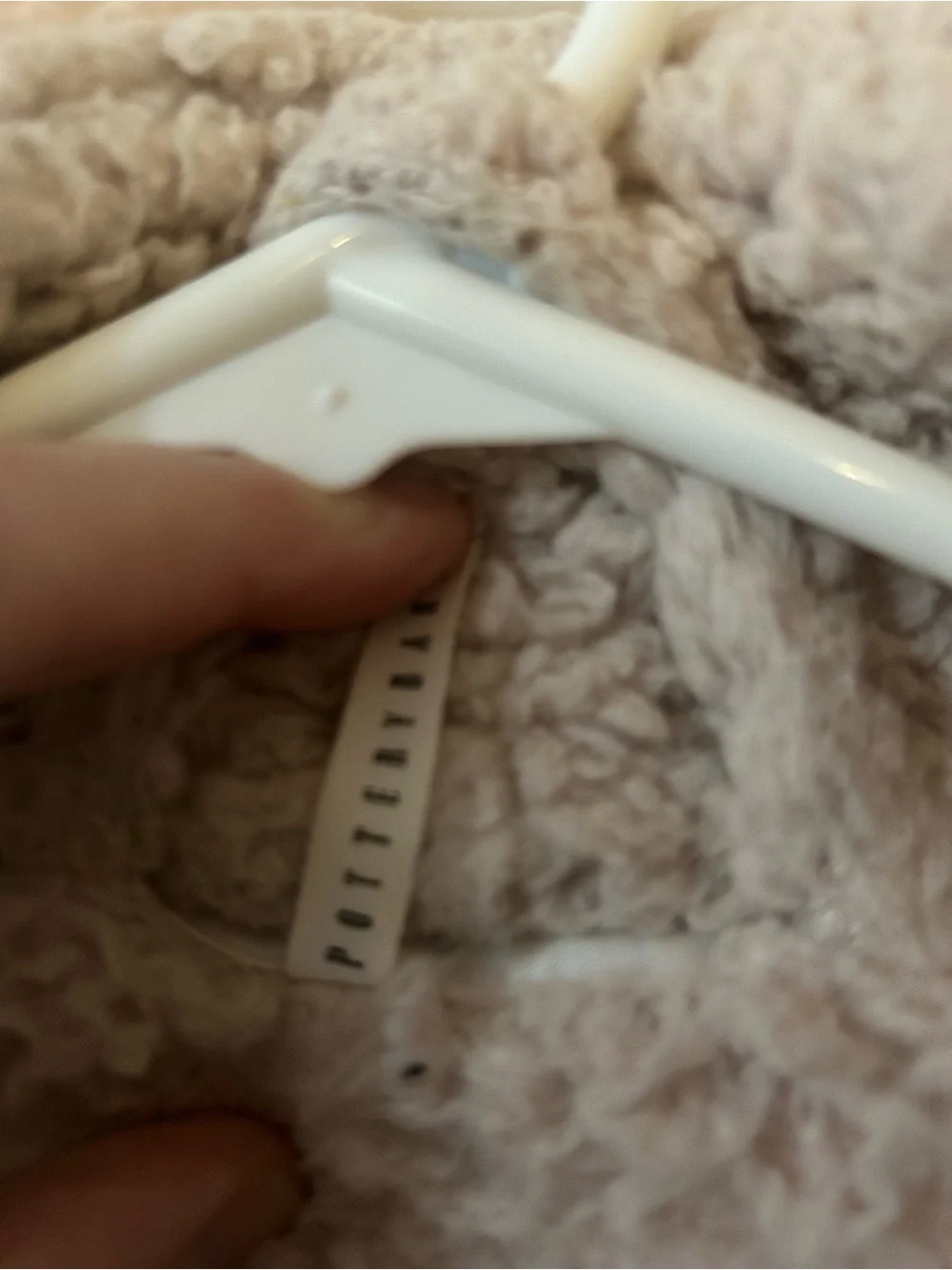 Pottery Barn Cream Sherpa Wrap Robe